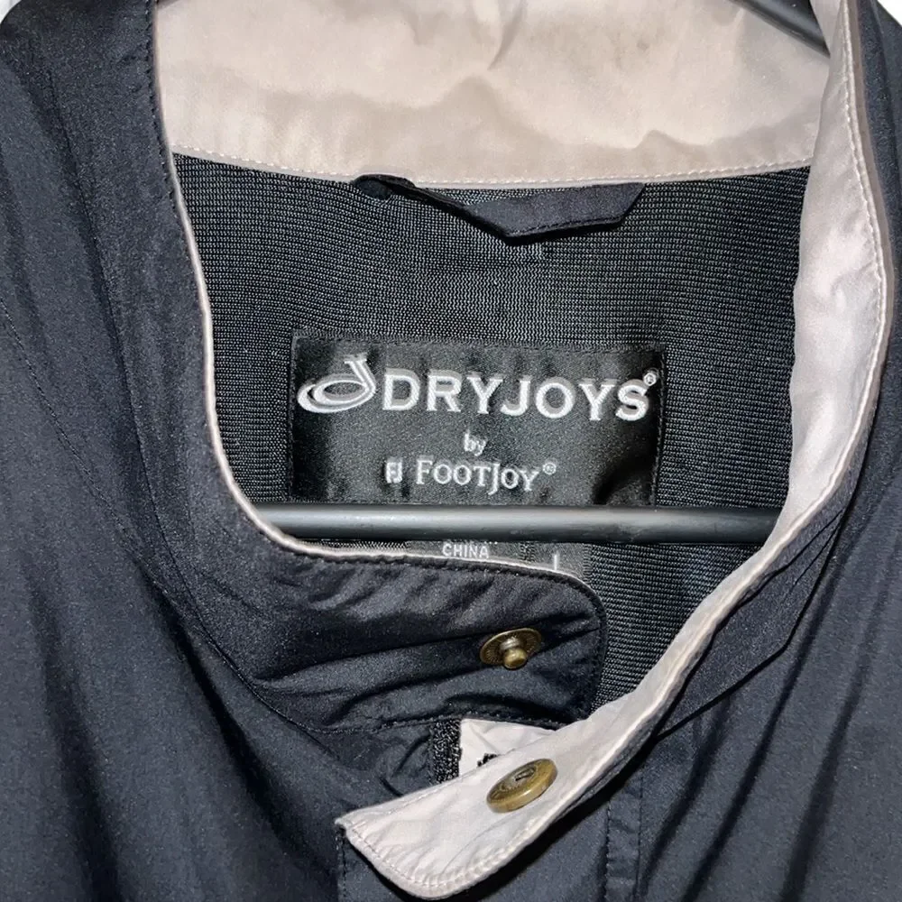 Black Dryjoys Waterproof Rain wear short sleeve Packable golf jacket-L Anthem AZ
